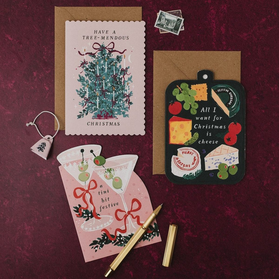Klappkarte Tini Bit Festive Christmas Card