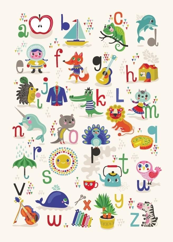 ABC letters poster