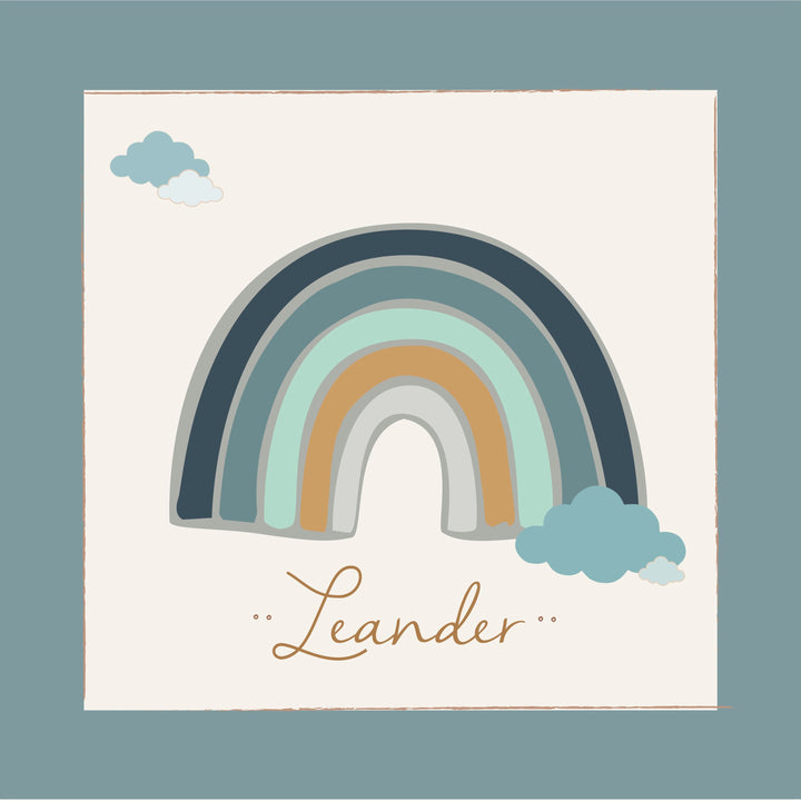 Kuscheldecke Rainbow blau