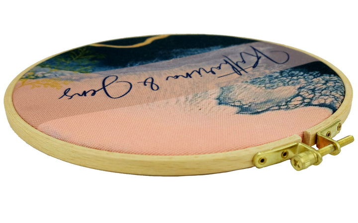 Stickrahmen Ocean mit EUREN Namen