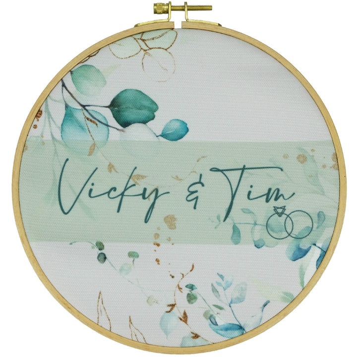 Embroidery frame morning dew with YOUR name