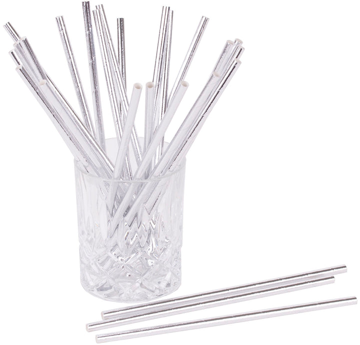 Paper Straws Metallic Pure 25 pcs.