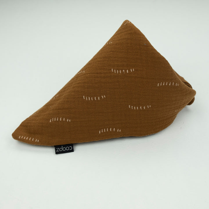 Square print muslin scarf
