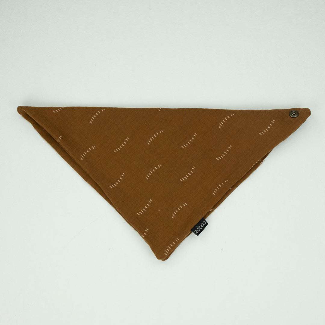 Square print muslin scarf