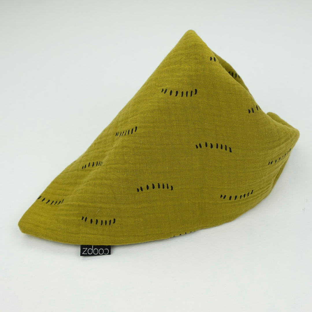 Square print muslin scarf
