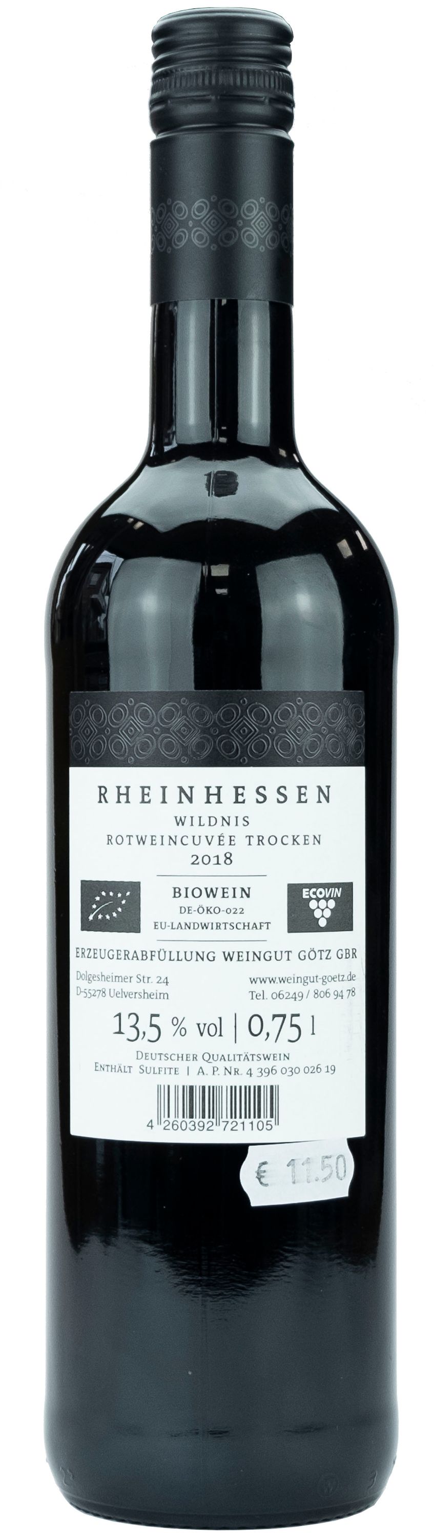 Wilderness red wine cuvée 2018