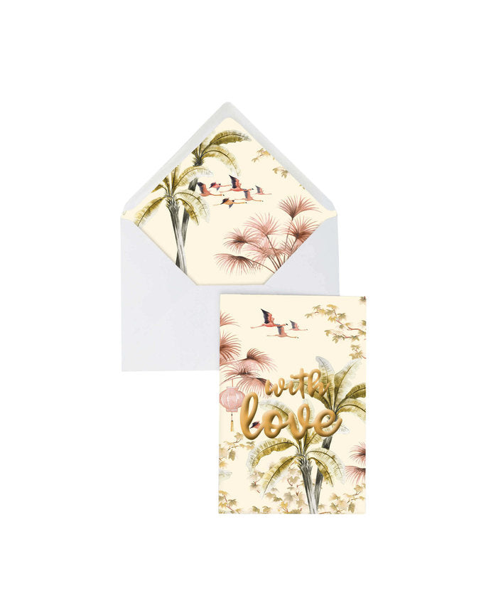 Folding card - with Love