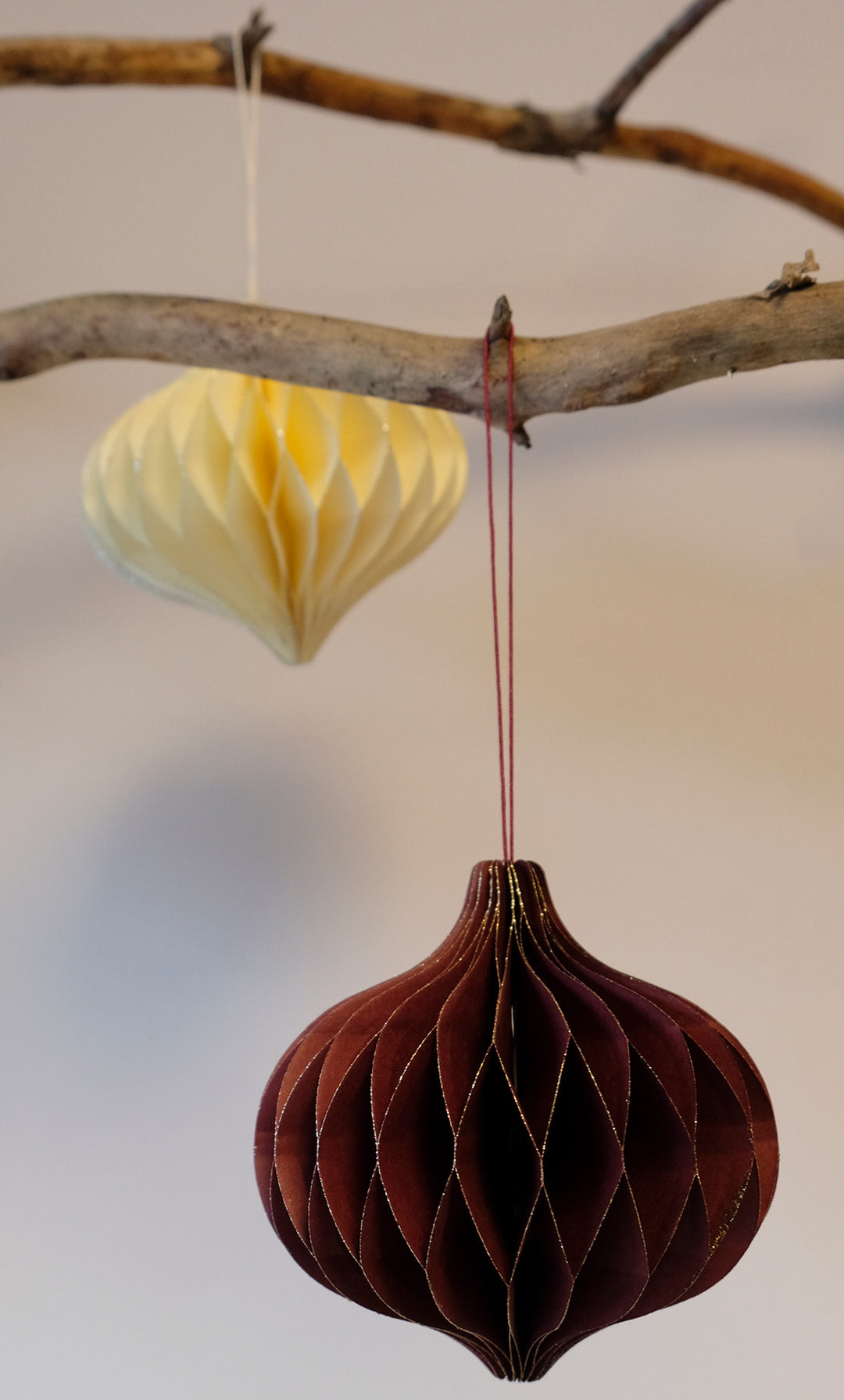 Paper Christmas decoration onion